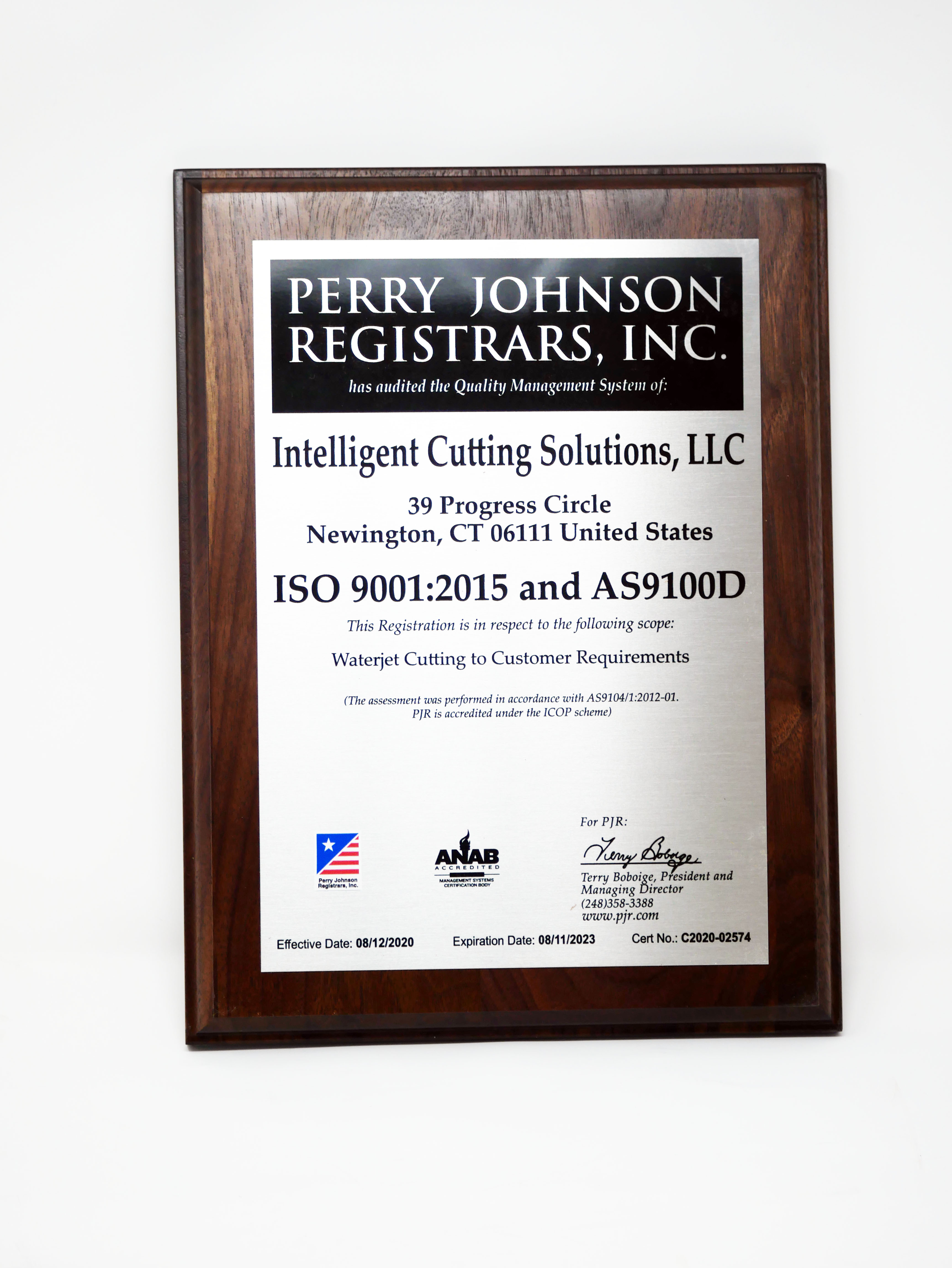 ISO9001 &AS9100 CERT