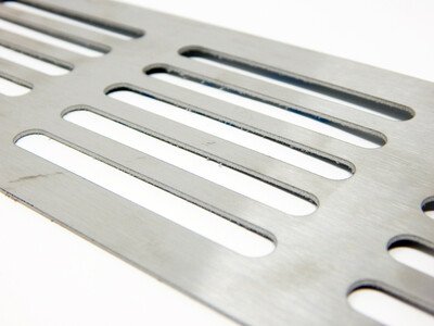 stainless steel waterjet cut piece